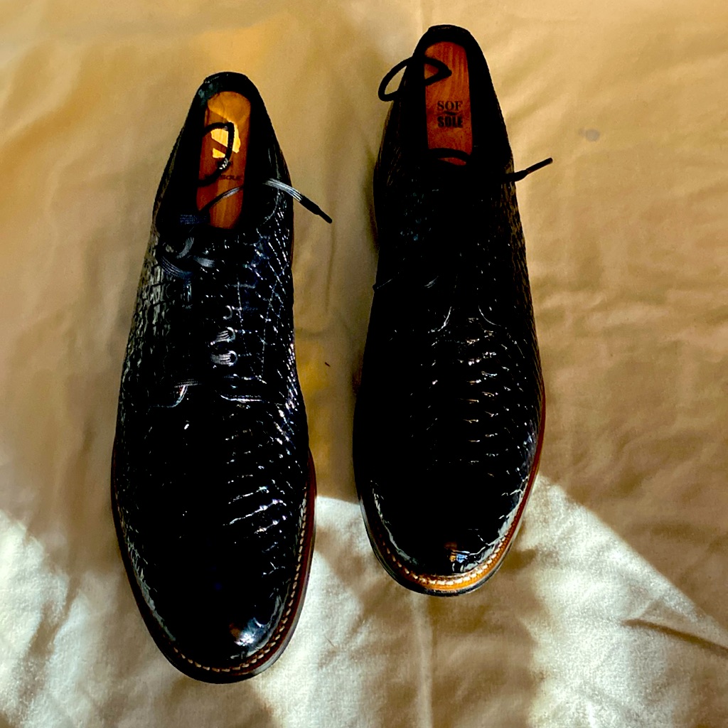 Men Black Stacy Adam’s Dress Shoes New In Box